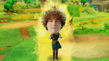 a man with a crown on his head is standing in a video game