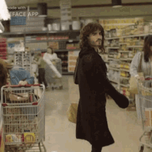 Supermarket Woman GIF - Supermarket Woman Beard GIFs
