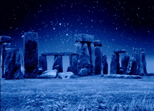 Stonehenge-at-night Starry-night GIF