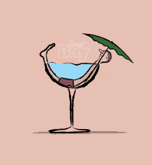 downsign sweet bay beach martini drink