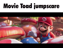 Mario Movie Toad Jumpscare GIF - Mario Movie Toad Jumpscare Mario Movie2023 GIFs