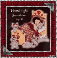 Good Night Sweet Dreams GIF - Good Night Sweet Dreams Angel H GIFs