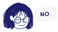 No Nope Sticker