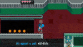 a screenshot of a video game that says against a wall wall-ride