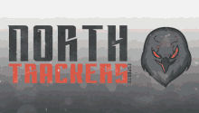 a logo for north trackers esports with an eagle head