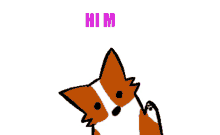 hi m hi fox animated cute