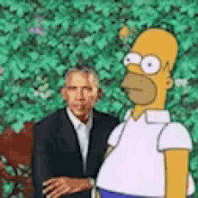 Obama Homer Simpson GIF - Obama Homer Simpson Bush GIFs
