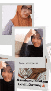a picture of a woman with the words " then discovered " at the bottom
