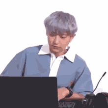 94doh Chullet Lilac Mullet Chanyeol Chanyeol Chuckling GIF - 94doh Chullet Lilac Mullet Chanyeol Chanyeol Chuckling Chanyeol Chuckle GIFs