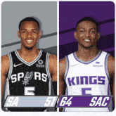 San Antonio Spurs (51) Vs. Sacramento Kings (64) Half-time Break GIF - Nba Basketball Nba 2021 GIFs