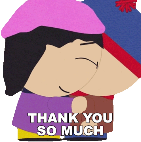 Thank You So Much Wendy Testaburger Sticker - Thank You So Much Wendy Testaburger Stan Marsh Stickers