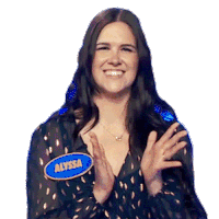 Clapping Hands Alyssa Sticker - Clapping Hands Alyssa Family Feud Canada Stickers