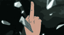 Anime Mittelfinger GIF - Anime Mittelfinger Rude Gif GIFs