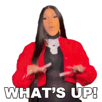 Whats Up Cardi B Sticker - Whats Up Cardi B Hey Stickers