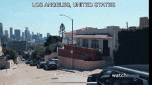 a picture of los angeles united states is displayed on a screen