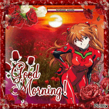 Good Morning Asuka GIF - Good Morning Asuka Asuka Langley Sohryu GIFs