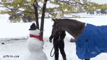 Bite GIF - Horse Snowman Carrot GIFs
