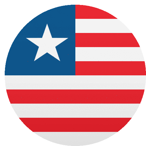 Liberia Flags Sticker
