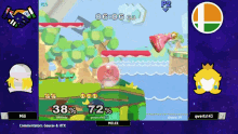 Kirby Fighters Combo GIF - Kirby Fighters Combo Princess GIFs