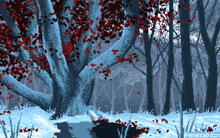 Pixel Art Snow GIF