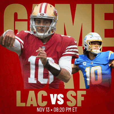 San Francisco 49ers Vs. Los Angeles Chargers Pre Game GIF - Nfl National  football league Football league - Discover & Share GIFs