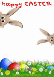 Bunnies Easter Egg GIF - Bunnies Easter Egg Happy Easter GIFs
