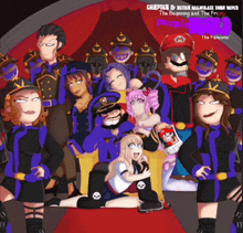 a group of people are posing for a picture with the words chapter 6 written on the bottom