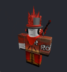 a roblox character wearing a top hat and a red bandana