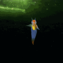 colorful sea creature glowing beautiful ocean