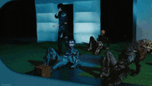 a computer generated image of a group of monsters with a gif watermark