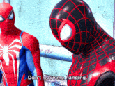 Spider Man 2 Game Dont Leave Me Hanging GIF - Spider Man 2 Game Dont Leave Me Hanging Peter Parker GIFs