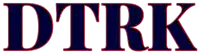 the word dtrk is written in blue and red