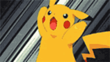 pikachu pokemon thunderbolt lightning cute
