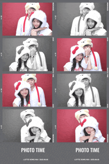 a collage of photos with the words photo time on the bottom left