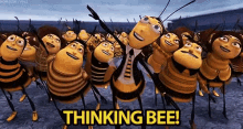 Thinking Bee! - Bee Movie GIF - Bee Thinking Bee GIFs