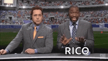 excited announcers football michael che beck bennett