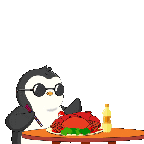 Pudgy Pudgypenguin Sticker - Pudgy Pudgypenguin Food Stickers