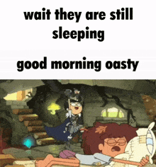 Good Morning Oasty GIF - Good Morning Oasty Gecky And Friends GIFs