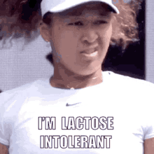 Im Lactose Intolerant Naomi Osaka GIF - Im Lactose Intolerant Naomi Osaka Indigestion GIFs