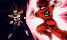 Goku Vs Vegeta Kaioken GIF