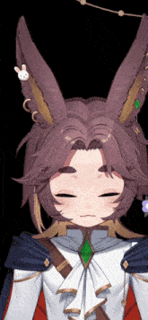 a cartoon character with bunny ears and a rabbit earring