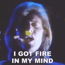 I Got Fire In My Mind Barry Gibb GIF - I Got Fire In My Mind Barry Gibb Bee Gees GIFs