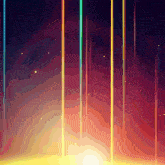 a colorful background with lines of light coming out of the bottom