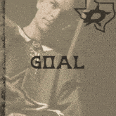 a poster for wyatt johnston texas hockey with a cowboy hat