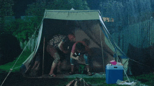 Camping In The Rain GIFs | Tenor