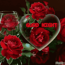 Good Night Flowers GIF - Good Night Flowers Rose GIFs