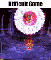 a screenshot of a difficult game with a score of 60