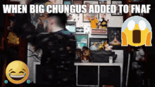 when big chungus added fnaf dance emoji laughing dance move