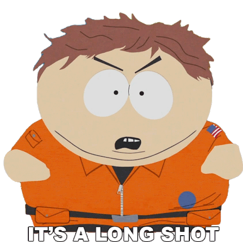 Its A Long Shot Eric Cartman Sticker - Its A Long Shot Eric Cartman South Park Stickers