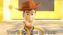 You'Ll Be Fine, Partner - Toy Story GIF - Toy Story Woody Youll Be Fine Partner GIFs